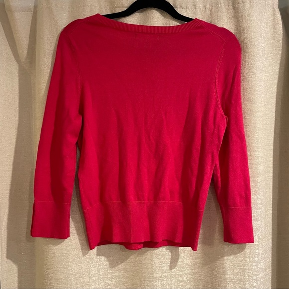 Express Pink Button Up Sweater Cardigan Top, Jewel Buttons, Size Medium - Picture 11 of 16